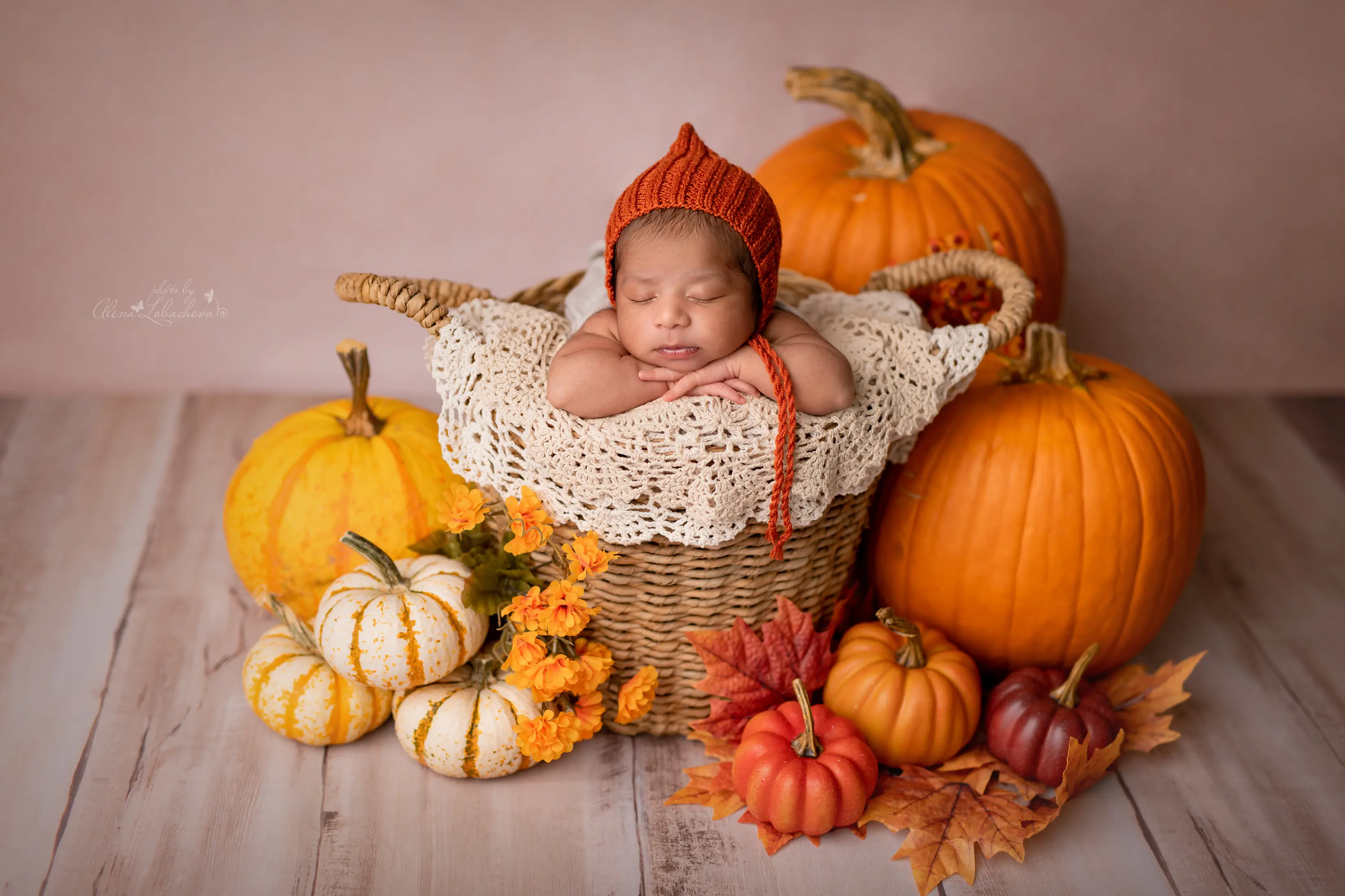 Everyday baby essentials prepared for an in-home newborn photo session