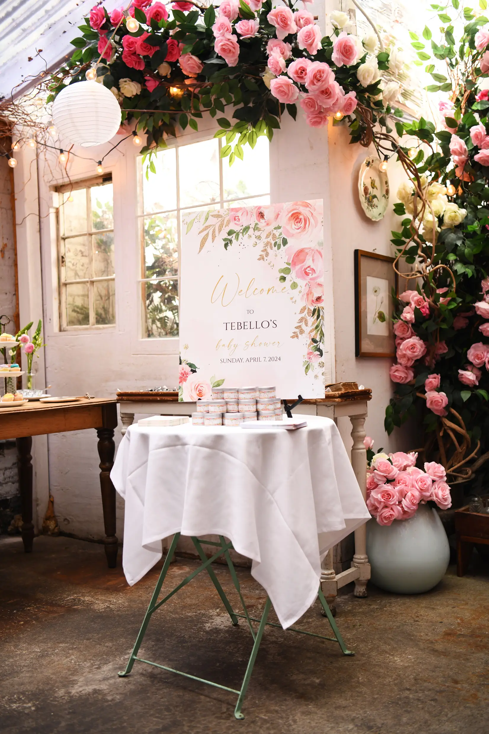 Guests celebrating together during a small event